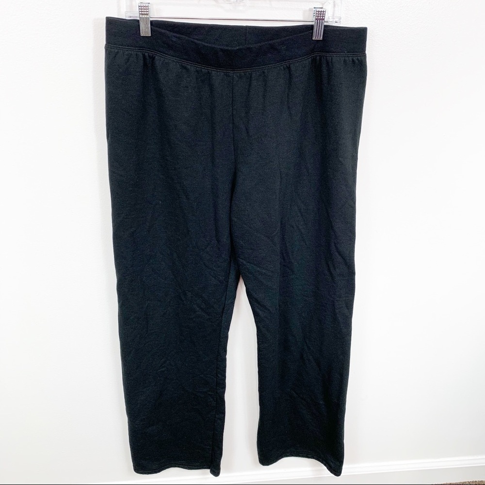 Hanes Black Pull On Sweatpants Size Large